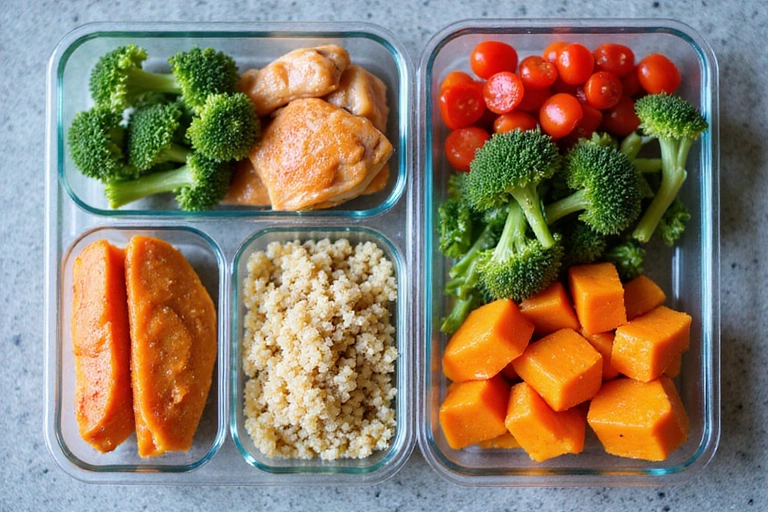 Nutritional meal prep for athletes with balanced macros